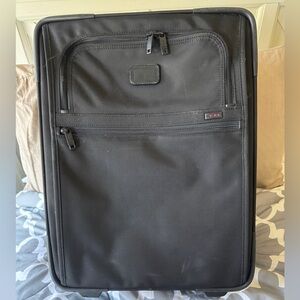 Tumi classic black carry on luggage flight attendant